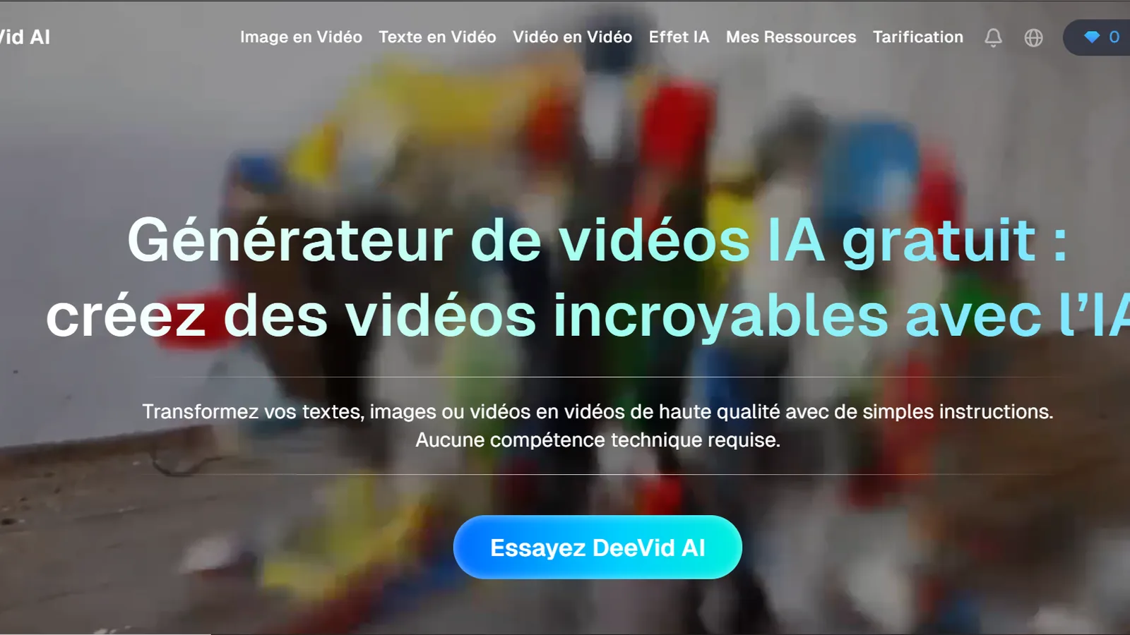 Deevid AI — screenshot