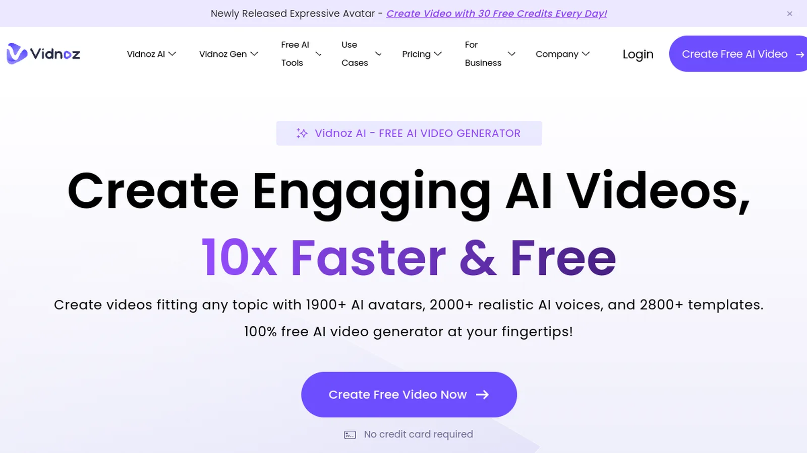 Vidnoz — screenshot